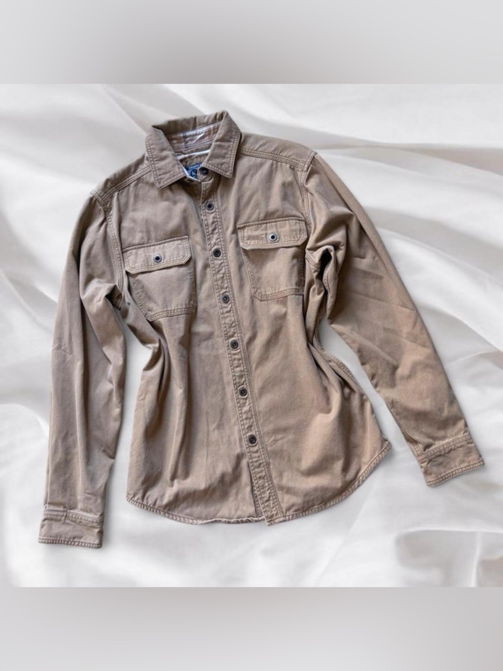 Tan Button Down Barn Coat